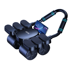 腹肌轮健腹轮自动回弹2024新款卷腹练腹肌神器滚轮瘦肚子运动器材