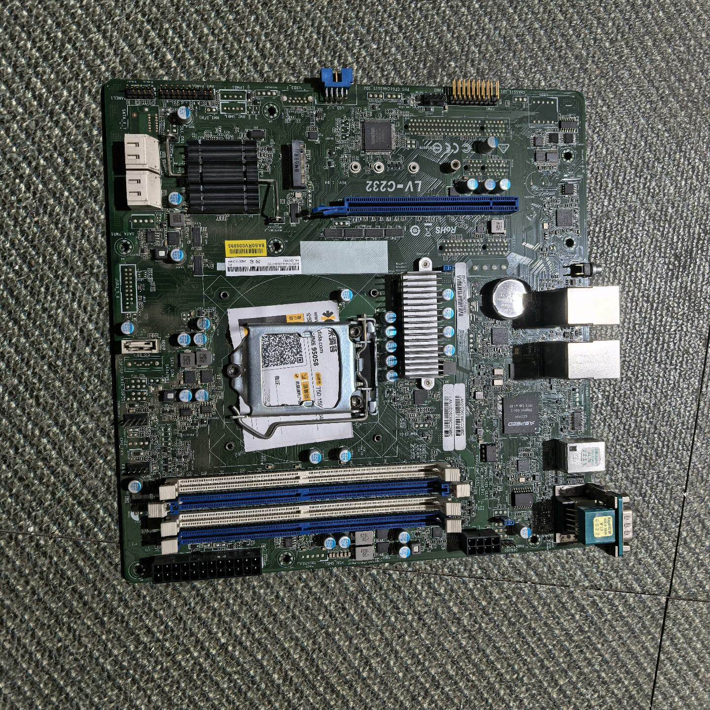 议价三个网卡口工业设备主板  LV-C232 工控机主板 LV-