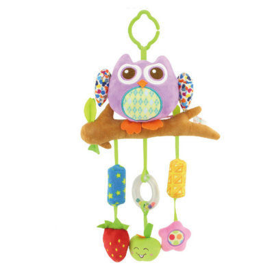 床挂安抚玩具推车挂件摇铃毛绒