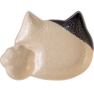 肆月盘子家用分格餐盘创意可爱菜盘饺子专用盘早餐盘碟子陶瓷餐具