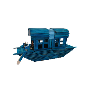 雪糕棒木棒旅游船模型制作手工乌篷船幼儿园益智拼装传统组装