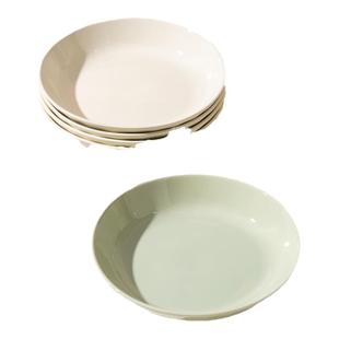 奶油风盘子菜盘家用2025新款陶瓷餐具8英寸深盘高级感早餐盘菜碟