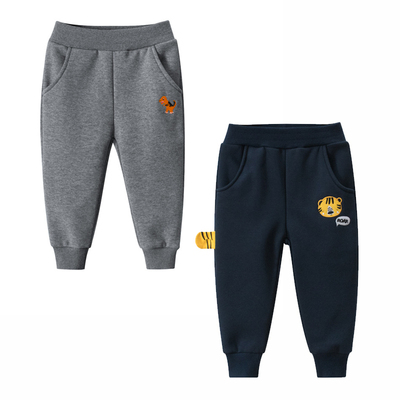 送运费险，男童一体绒休闲裤