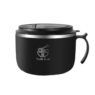 304不锈钢泡面碗带盖大容量可滤水学生宿舍泡面神器上班食堂饭盒