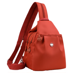 2025新款双肩包两用包轻便小背包女士多功能胸包尼龙布斜挎女包包