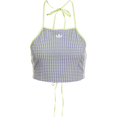 Adidas/阿迪达斯正品originals女款刺绣格纹吊带背心HB9429