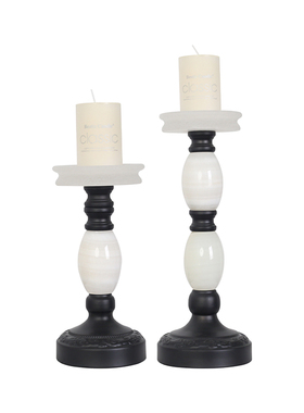 中古侘寂烛台摆件软装饰品