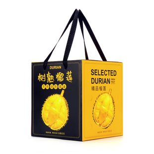 高档榴莲包装盒5-8斤装金枕猫山王榴莲专用水果礼品盒空盒子批发