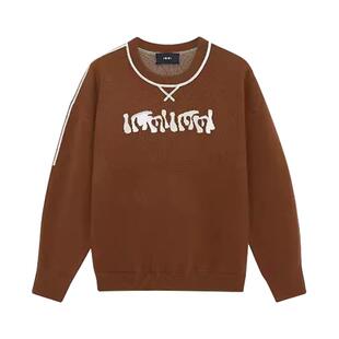 IMMI（服饰）设计师品牌 女士羊毛异色LOGO提花毛衣300124