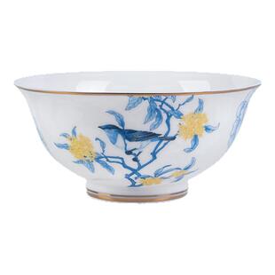 高淳陶瓷馥桂兰馨中式复古家用骨瓷米饭碗面碗汤菜盘高端餐具碗盘