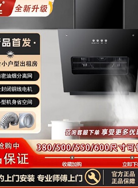 新飞正品小户型公寓抽油烟机侧吸式小尺寸厨房出租房简易中式烟机