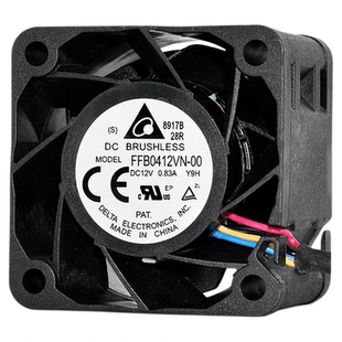 FFB0412VN-00台达12V0.83A暴力4028机箱电源双滚珠PWM调速风扇4CM