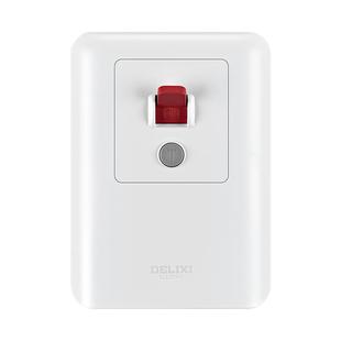 德力西空调热水器漏电保护开关家用86型空调空开插座一体超薄220V