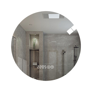 led圆形智能镜卫生间浴室镜子可挂墙式洗手台镜防雾防爆高清银镜