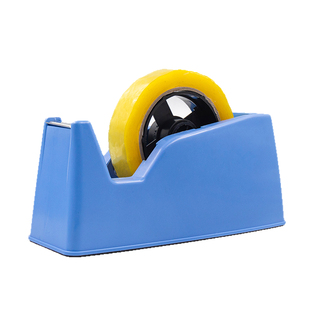 透明大号胶带机座切割器2.4cm双用型台式胶带座底座外面打包机加重双用式透明胶布机胶带架撕断器胶纸打包机