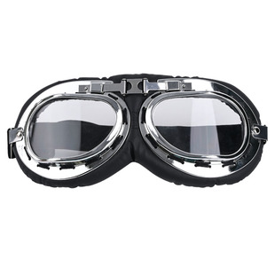 【头盔配件】复古风镜护目镜复古皮革防沙骑行防尘防风高清透气