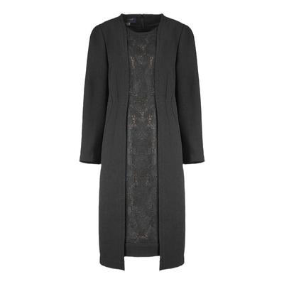 蕾丝拼接附网连衣裙LL16346A