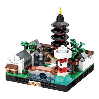 万格浙江城市微景小颗粒建筑积木