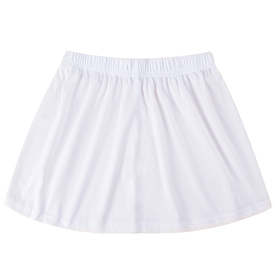 假下摆小白裙叠穿A字形