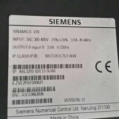 议价6SL3210-5DE13-5UA0西门子伺服电机6SL32105DE135UA0