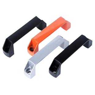 加厚铝合金黑色明装拉手柜门把手工业设备拉手工具箱提手90 120mm