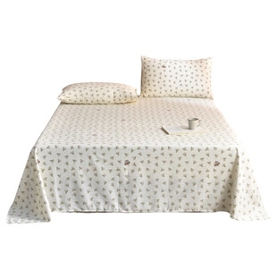 榻榻米床单单件原棉100全棉床单2025新款四季通用磨毛加厚被单罩9