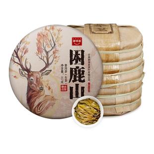 2017年困鹿山生普洱茶生茶御举茗云南无量山大树春茶叶正宗七子饼
