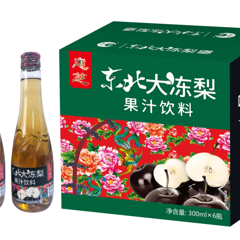 忠芝东北大冻梨果汁原汁含量高达植物饮料
