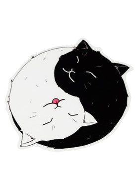 猫咪图腾车贴卡思贴ovc不留胶