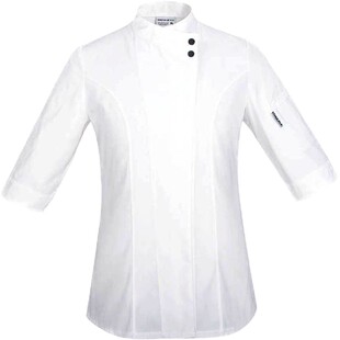 厨乐乐品牌酒店厨房女厨师服装夏季长袖厨师工作服七分袖定制LOGO