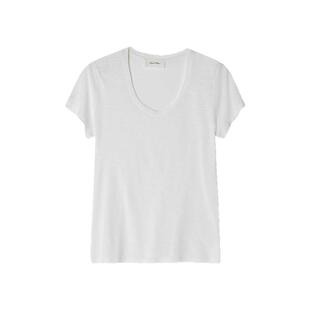 American Vintage基础经典百搭圆领短袖上衣女款新款T恤