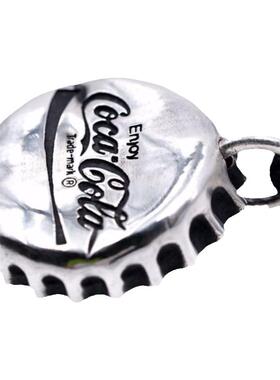 欲望车间专属限量可乐瓶盖银吊坠