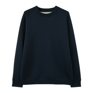 【柔域空廓】莫代尔棉空气层 侧拼螺纹微廓插肩袖圆领卫衣 DAW314