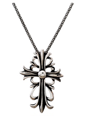 十字花银饰品925纯银男欧美复古