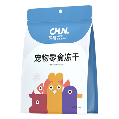 纯福猫狗零食冻干60g鸡肉鸭肉