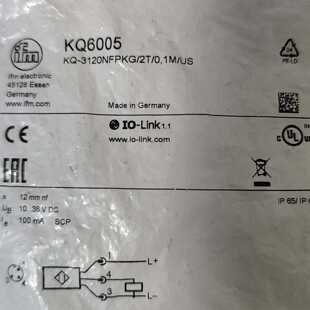 议价（可议价）易福门kq6005电容式传感器
