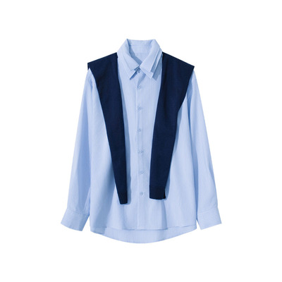 Hualun春秋学院风长袖衬衫