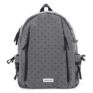 GameSoda电玩汽水可爱波点双肩包女学生通勤电脑书包轻便出游背包