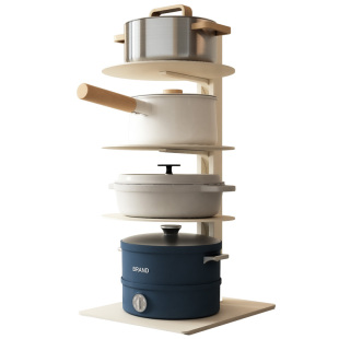 uoco由可厨房置物架多层锅具收纳架落地下水槽橱柜内分层锅架台面