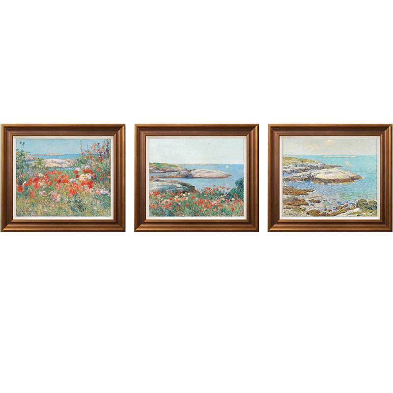 风色海边风景油画欧式印象派挂画