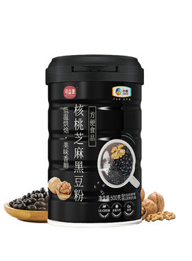 可益康核桃芝麻黑豆粉谷物代餐粉黑芝麻糊五谷杂粮营养早餐粉