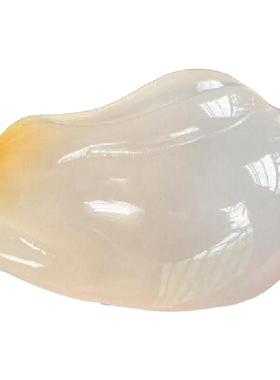 纯天然冰种玉髓卡通小胖兔吊坠网红款马达加斯加玛瑙生肖兔挂件