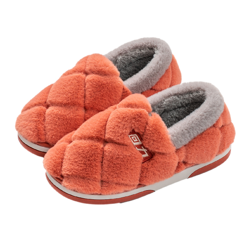 回力棉拖鞋女士冬季包跟室内厚底居家居中老年女款保暖棉鞋男冬天