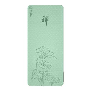 禅意国风瑜伽垫女士健身家用专业防滑减震静音普拉提垫室内运动垫