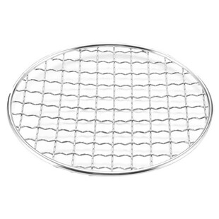 原始人围炉煮茶桌加粗烤网炭炉方格网圆形烧烤网户外韩式烤肉配件