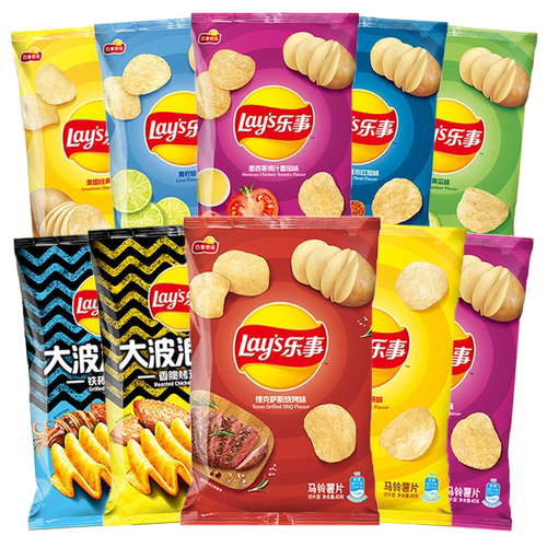 【新日期】乐事薯片整箱批发40g大包超大礼包70克黄瓜原味小零食