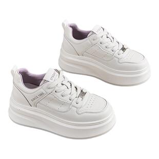 星期六厚底增高小白鞋女款新款春季一脚蹬百搭休闲运动鞋板鞋