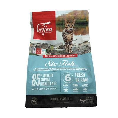 Orijen原始猎食渴望猫粮成猫幼猫六种鱼1.8/5.4kg 进口全价美毛