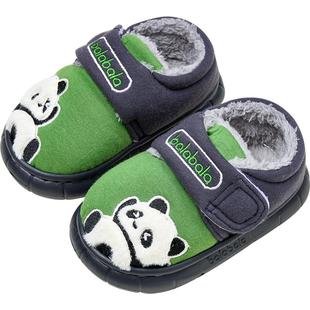 巴拉巴拉儿童棉拖鞋男童女童包跟保暖鞋子秋冬童鞋宝宝防滑家居鞋