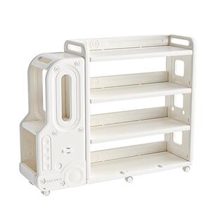 babyviva儿童书架置物架落地家用阅读架绘本架玩具收纳可移动书柜